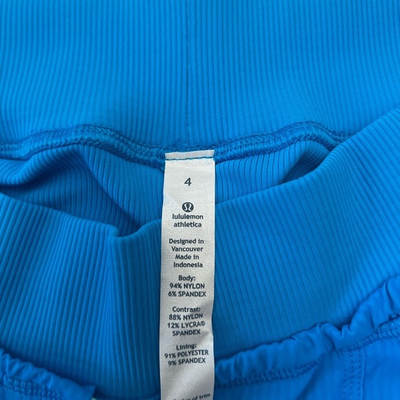 NWT Lululemon Athletica Turquoise Capris Slim-Fit Tailored Size 4 women’s - Picture 8 of 16